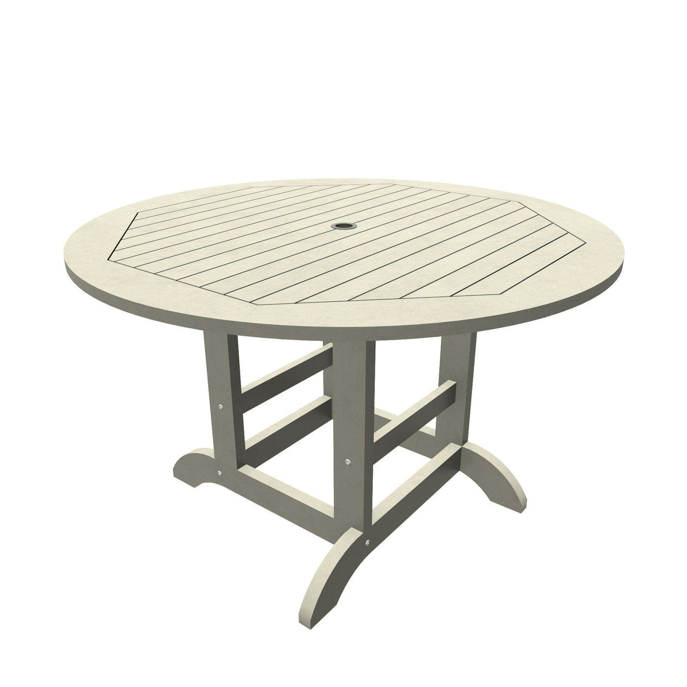 Commercial Grade 48-inch Round Dining Height Table Table Sequoia Professional Harbor Gray 