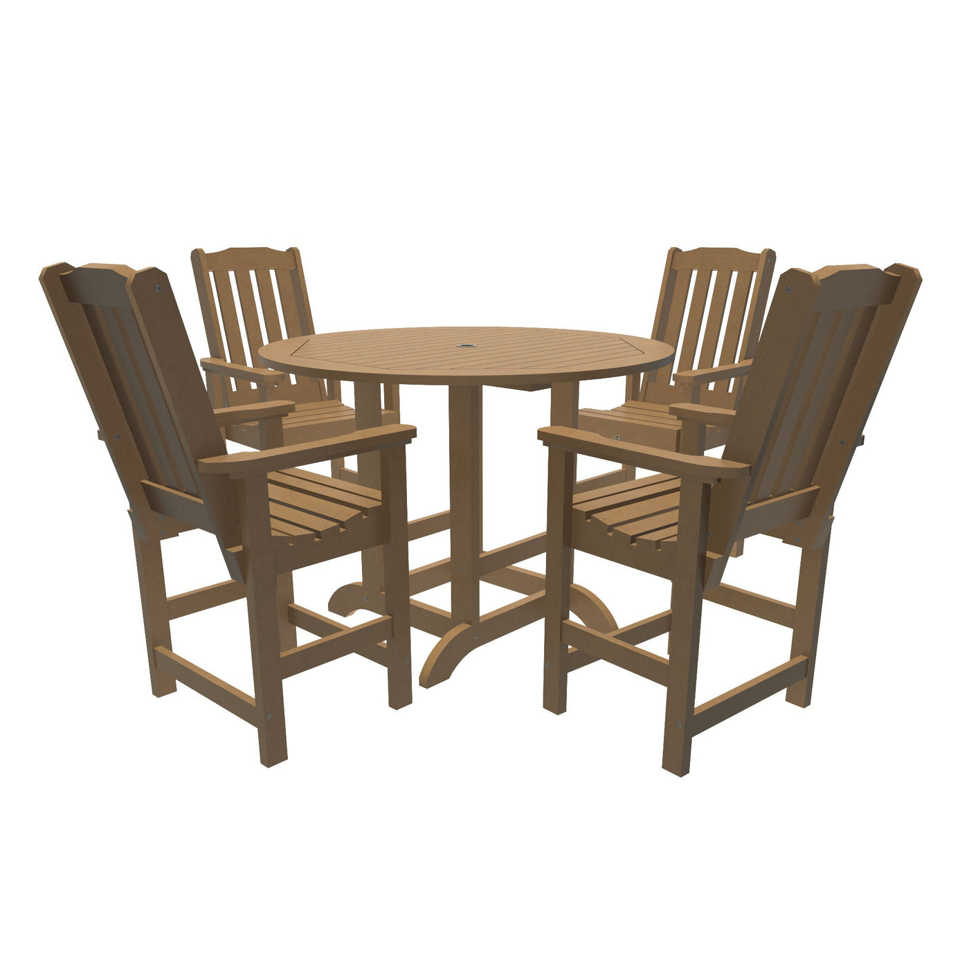 Springville 5pc Round Counter Dining Set Dining Sequoia Professional Toffee 