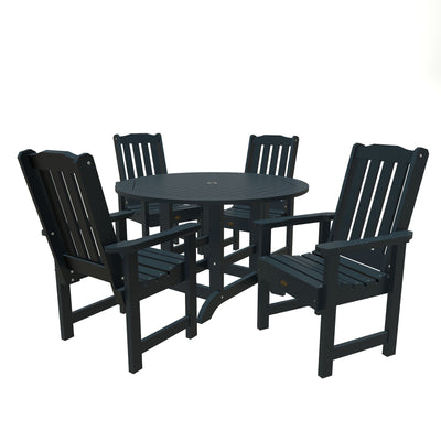 Springville 5pc Round Dining Set Dining Sequoia Professional Federal Blue 
