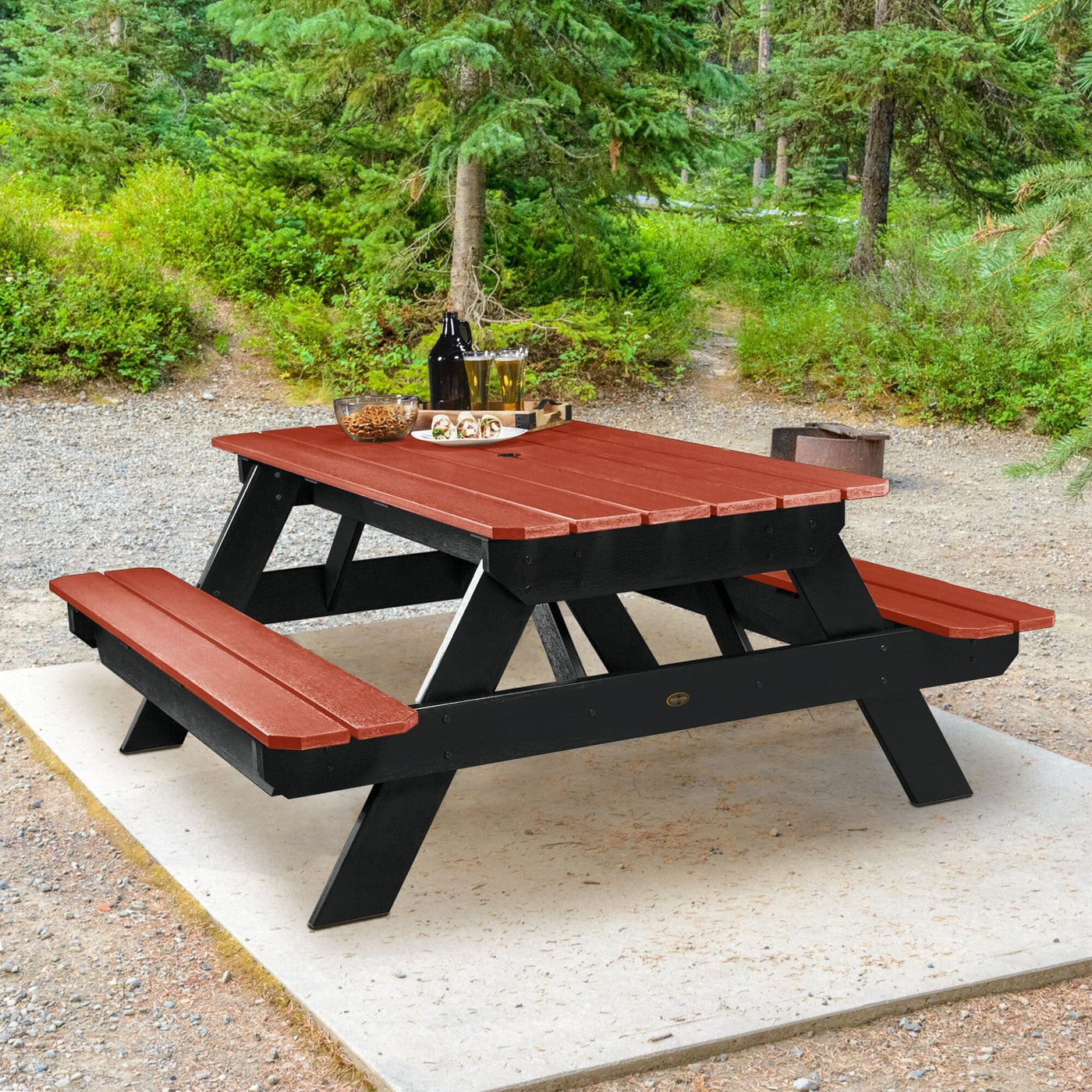 Commercial Grade "National" Picnic Table Dining Sequoia Professional 