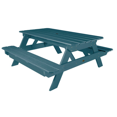 Commercial Grade "National" Picnic Table Dining Sequoia Professional Nantucket Blue 
