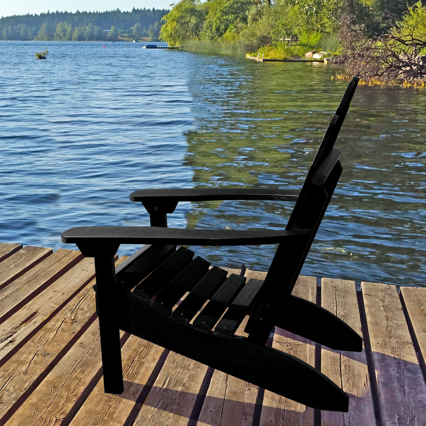 adirondack chairs lake