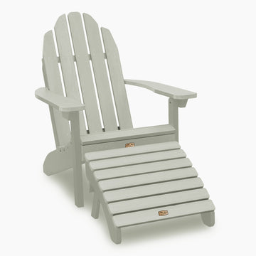 Essential Adirondack Chair with Essential Folding Ottoman Adirondack Chairs ELK OUTDOORS® Eucalyptus 