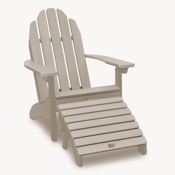 Essential Adirondack Chair with Essential Folding Ottoman Adirondack Chairs ELK OUTDOORS® Woodland Brown 