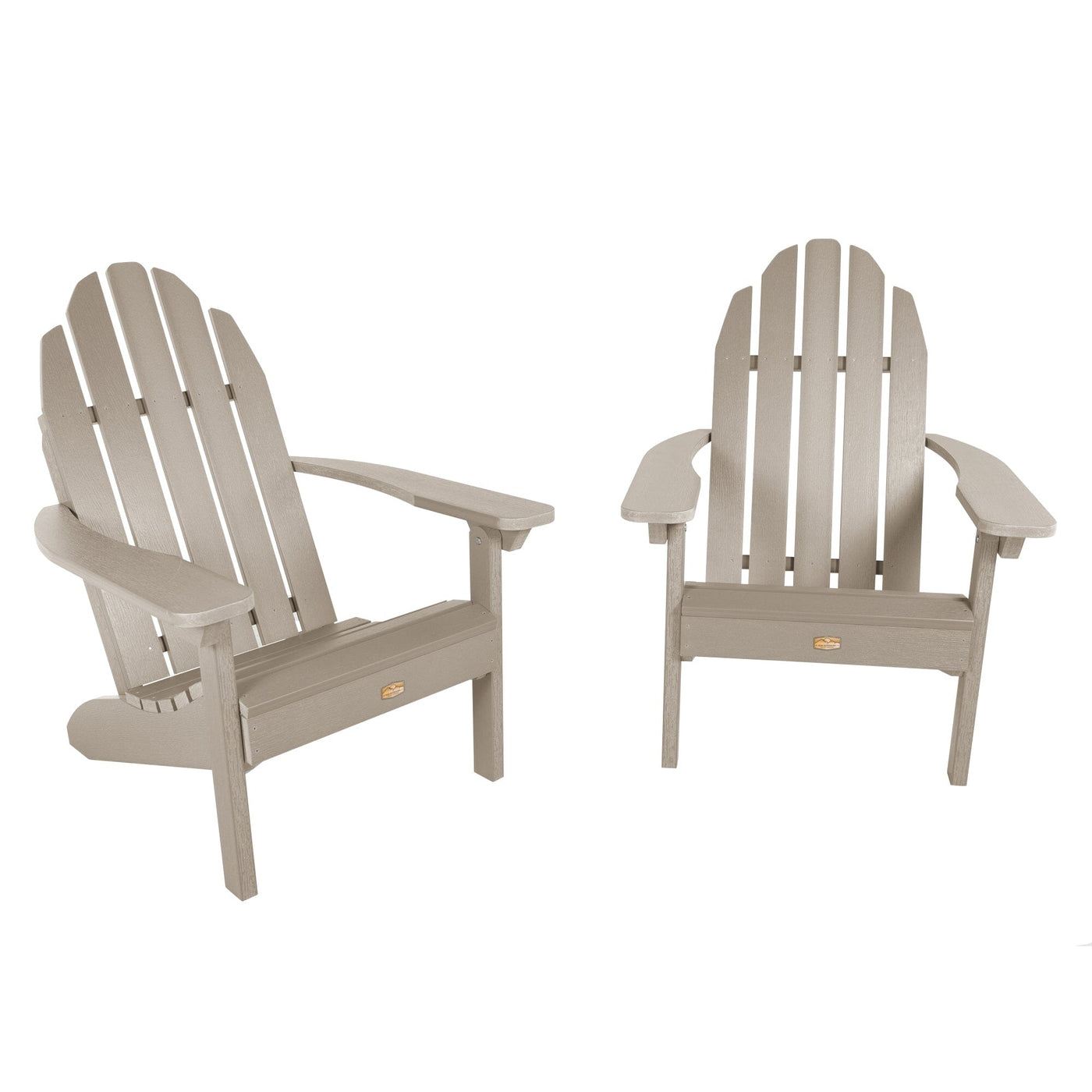 Set of 2 Essential Adirondack Chairs Kitted Sets ELK OUTDOORS® Woodland Brown 
