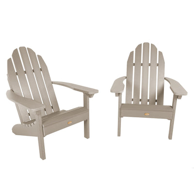 Set of 2 Essential Adirondack Chairs Kitted Sets ELK OUTDOORS® Woodland Brown 