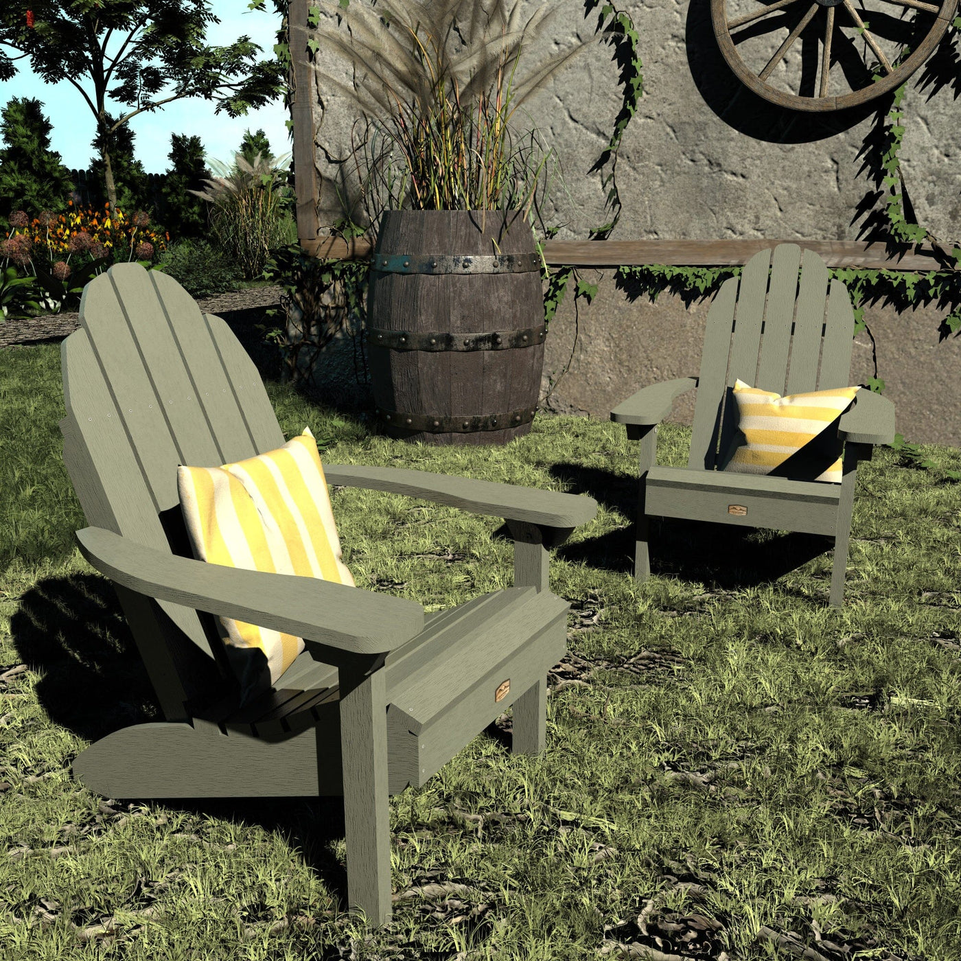 Set of 2 Essential Adirondack Chairs Kitted Sets ELK OUTDOORS® 