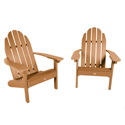 Set of 2 Essential Adirondack Chairs ELK OUTDOORS® Toffee 