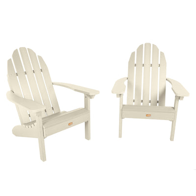Set of 2 Essential Adirondack Chairs ELK OUTDOORS® Whitewash 