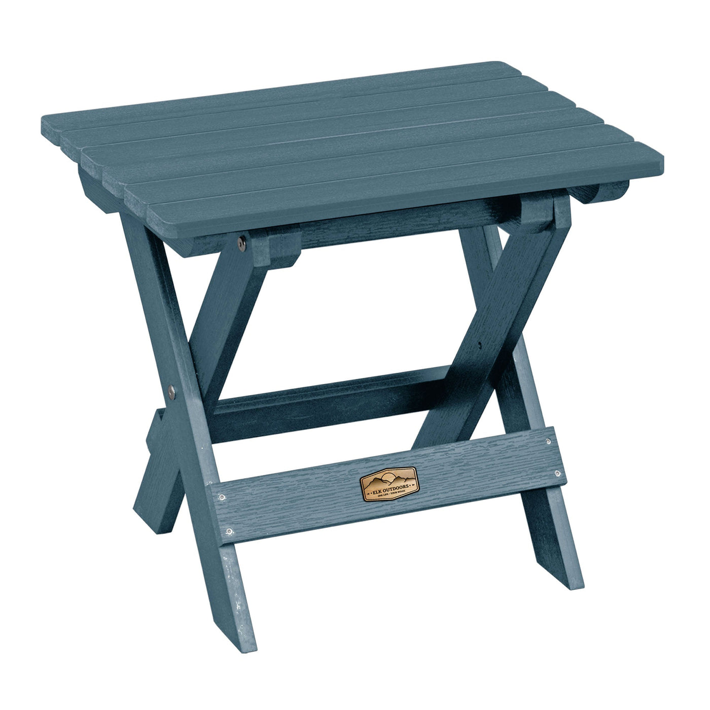 The Essential Folding Side Table ELK OUTDOORS® Nantucket Blue 