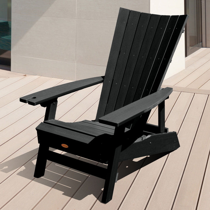 Refurbished Manhattan Beach Adirondack Chair with Wine Glass Holder Highwood USA 