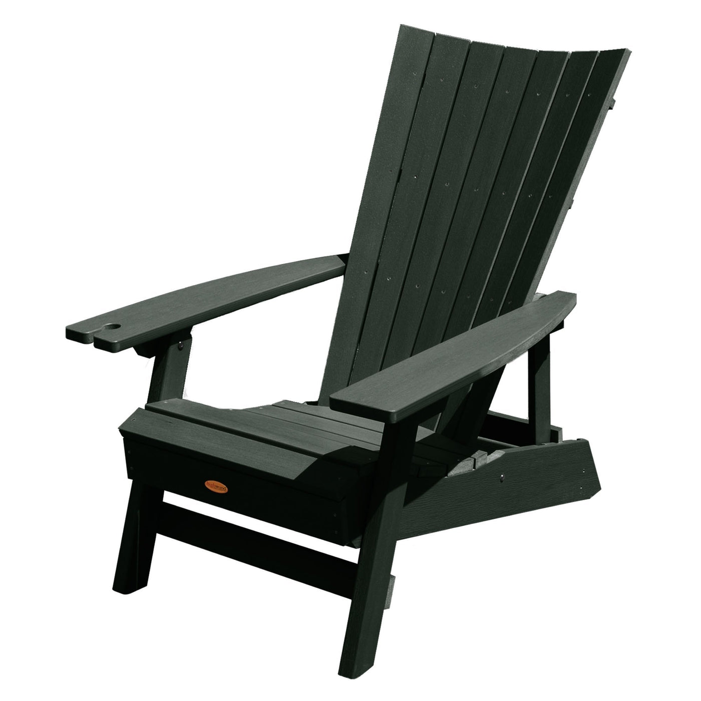 Refurbished Manhattan Beach Adirondack Chair with Wine Glass Holder Highwood USA 