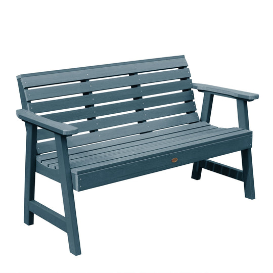 Refurbished 4ft Weatherly Garden Bench Highwood USA Nantucket Blue 
