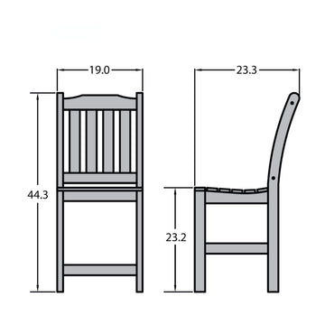 Refurbished Lehigh Counter Side Chair Highwood USA 
