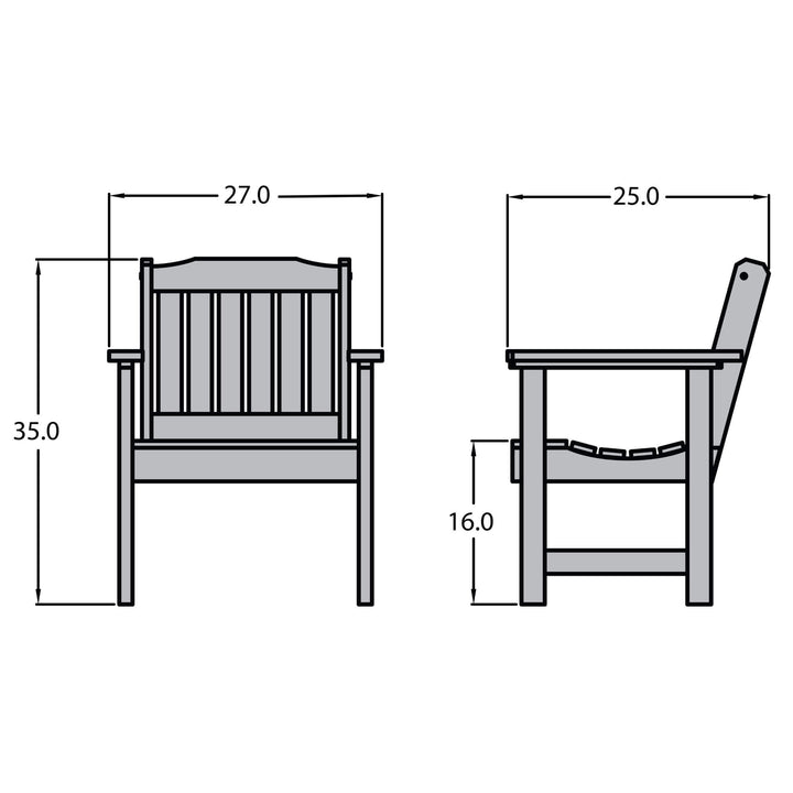 Refurbished Lehigh Garden Chair Highwood USA 
