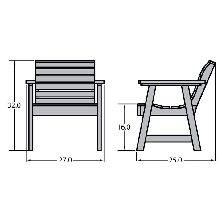 Refurbished Weatherly Garden Chair Highwood USA 
