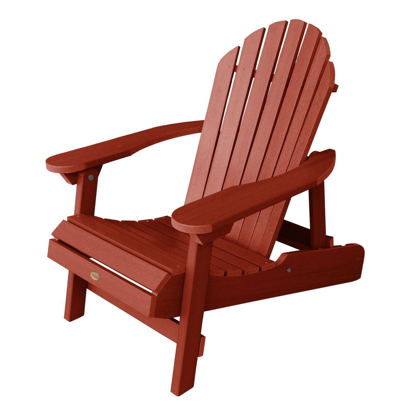Refurbished Hamilton Folding & Reclining Adirondack Chair Highwood USA Rustic Red 