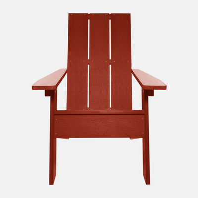 Barcelona Modern Adirondack Chair, Ottoman, and Side Table Highwood USA 