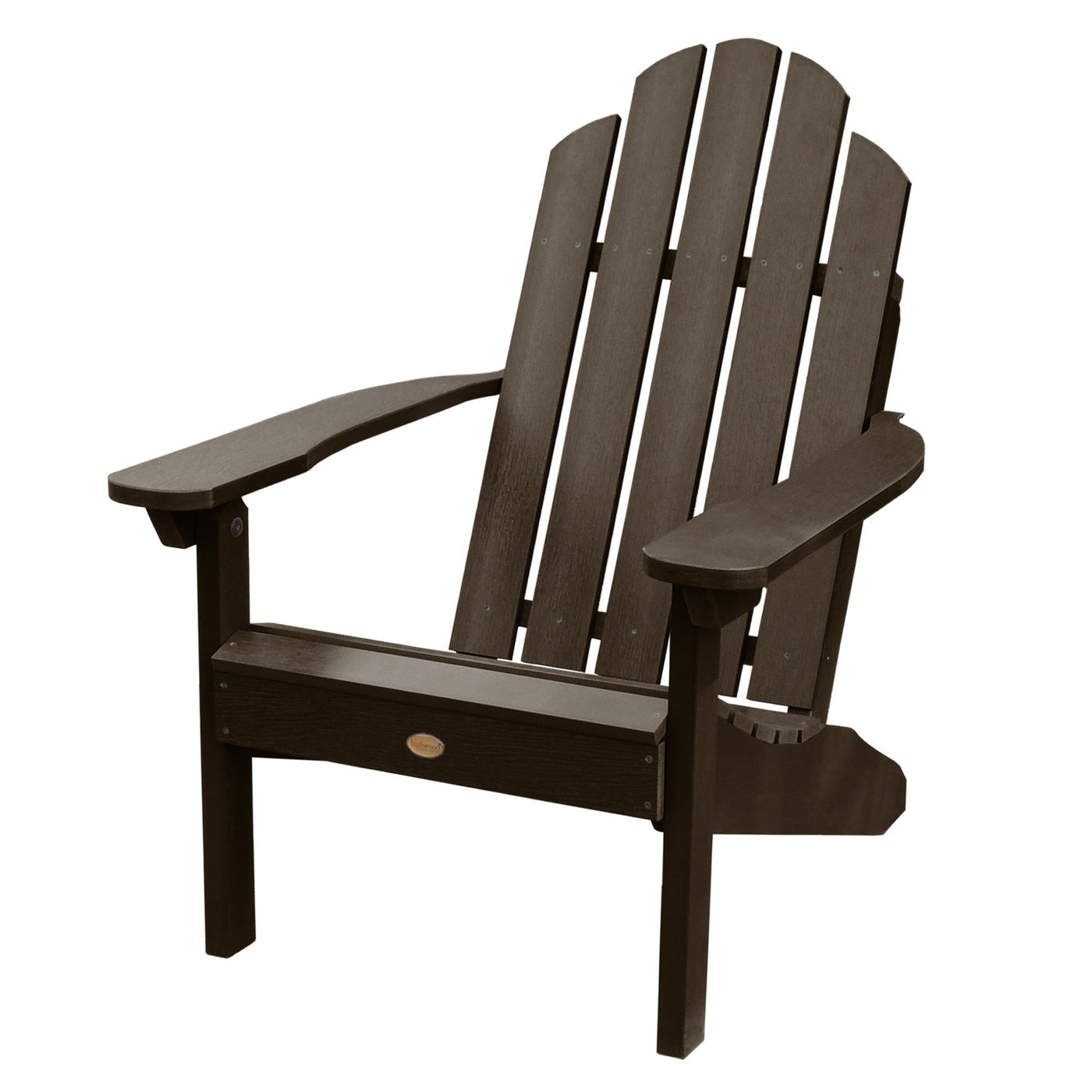 Refurbished Classic Westport Adirondack Chair Highwood USA Weathered Acorn 