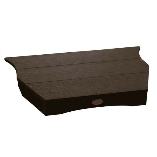 Refurbished Adirondack Tete-A-Tete Connecting Table Highwood USA Weathered Acorn 