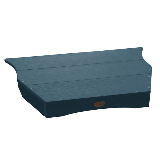 Refurbished Adirondack Tete-A-Tete Connecting Table Highwood USA Nantucket Blue 