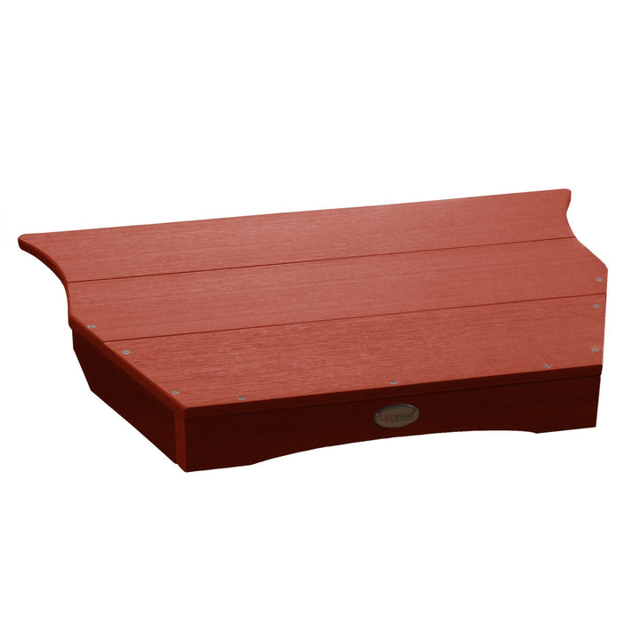 Refurbished Adirondack Tete-A-Tete Connecting Table Highwood USA Rustic Red 