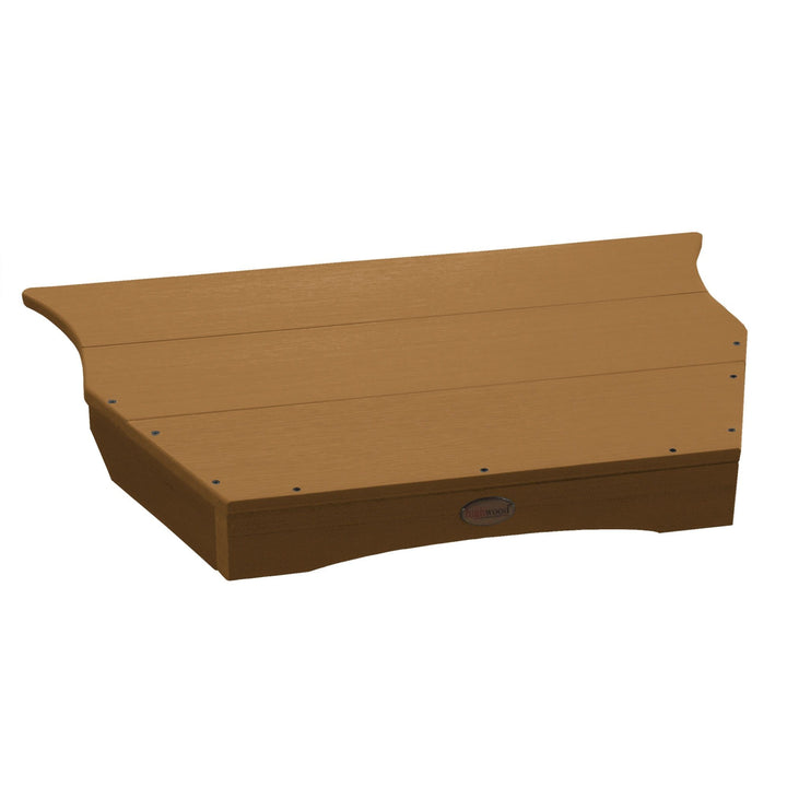 Refurbished Adirondack Tete-A-Tete Connecting Table Highwood USA Toffee 