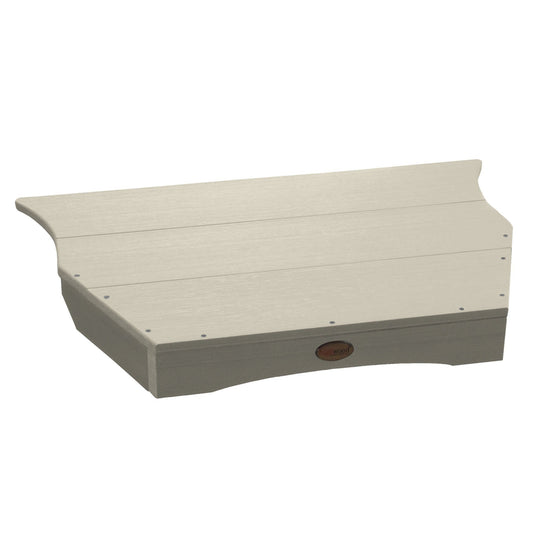 Refurbished Adirondack Tete-A-Tete Connecting Table Highwood USA Whitewash 