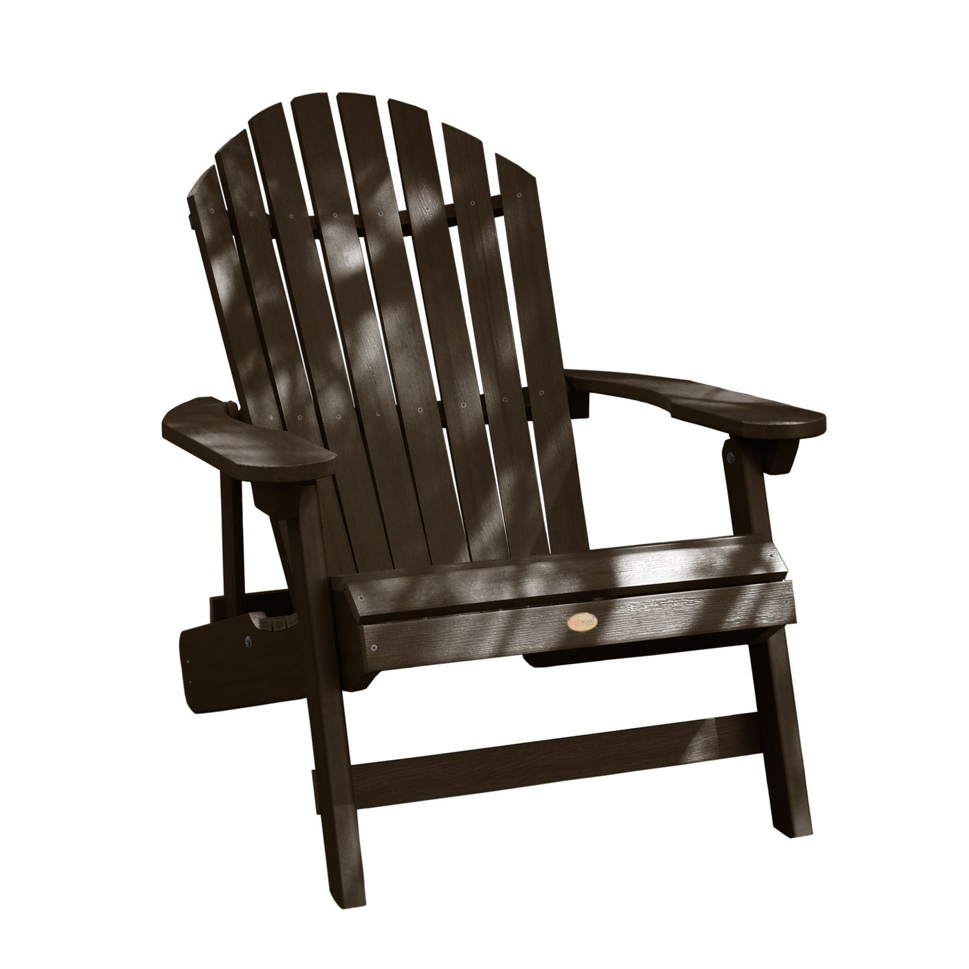 Refurbished King Hamilton Folding & Reclining Adirondack Chair Highwood USA Weathered Acorn 