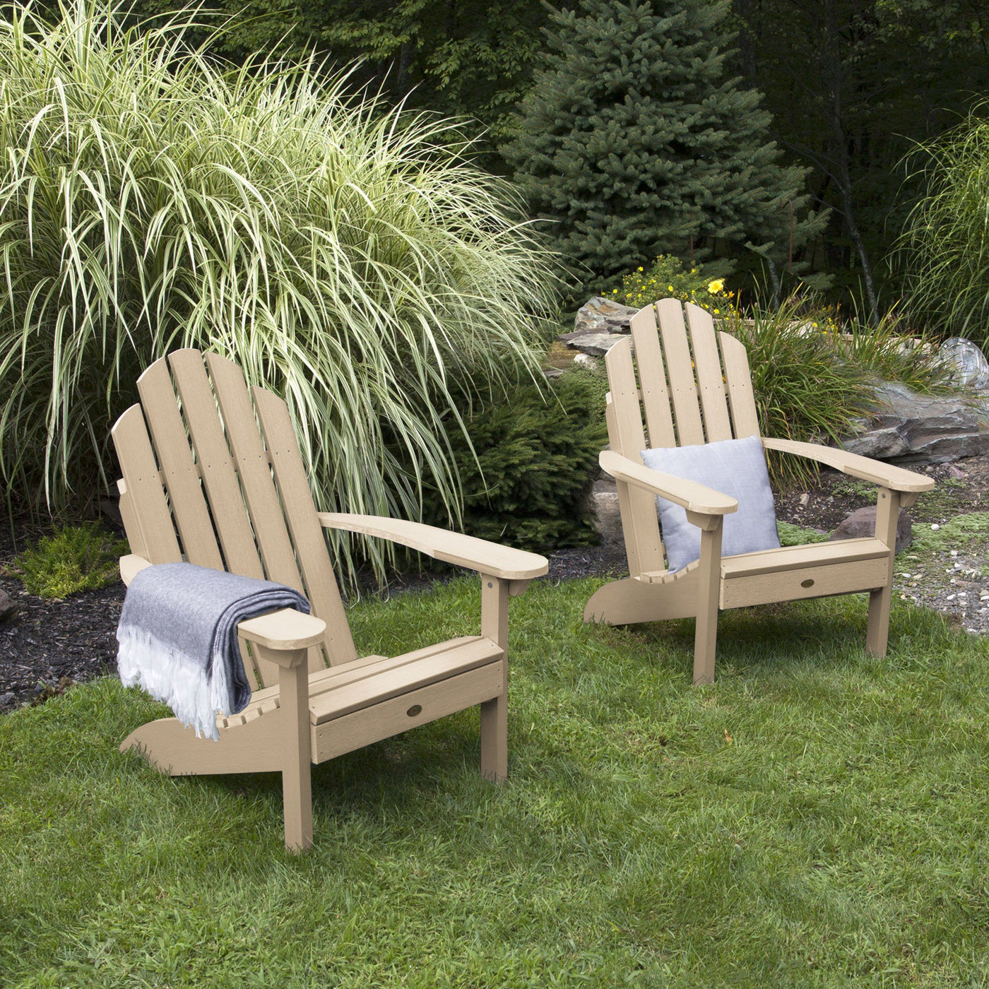 Set of Two Classic Westport Adirondack Chairs Highwood USA 