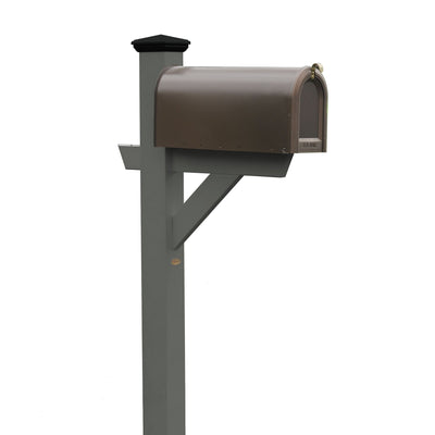 Refurbished Hazleton Mailbox Post Highwood USA Coastal Teak 