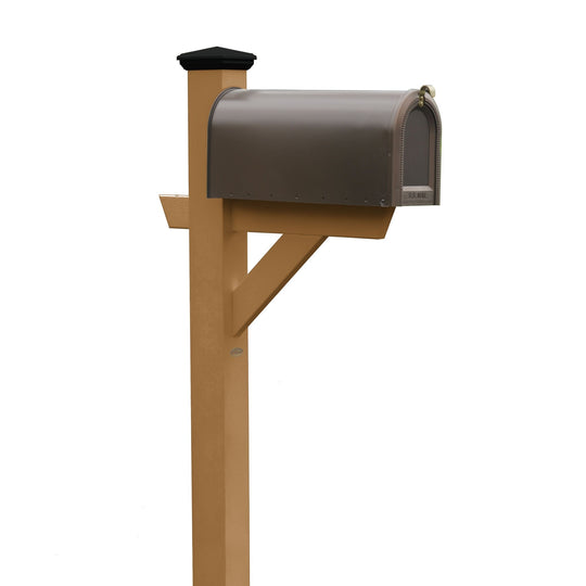 Refurbished Hazleton Mailbox Post Highwood USA Toffee 