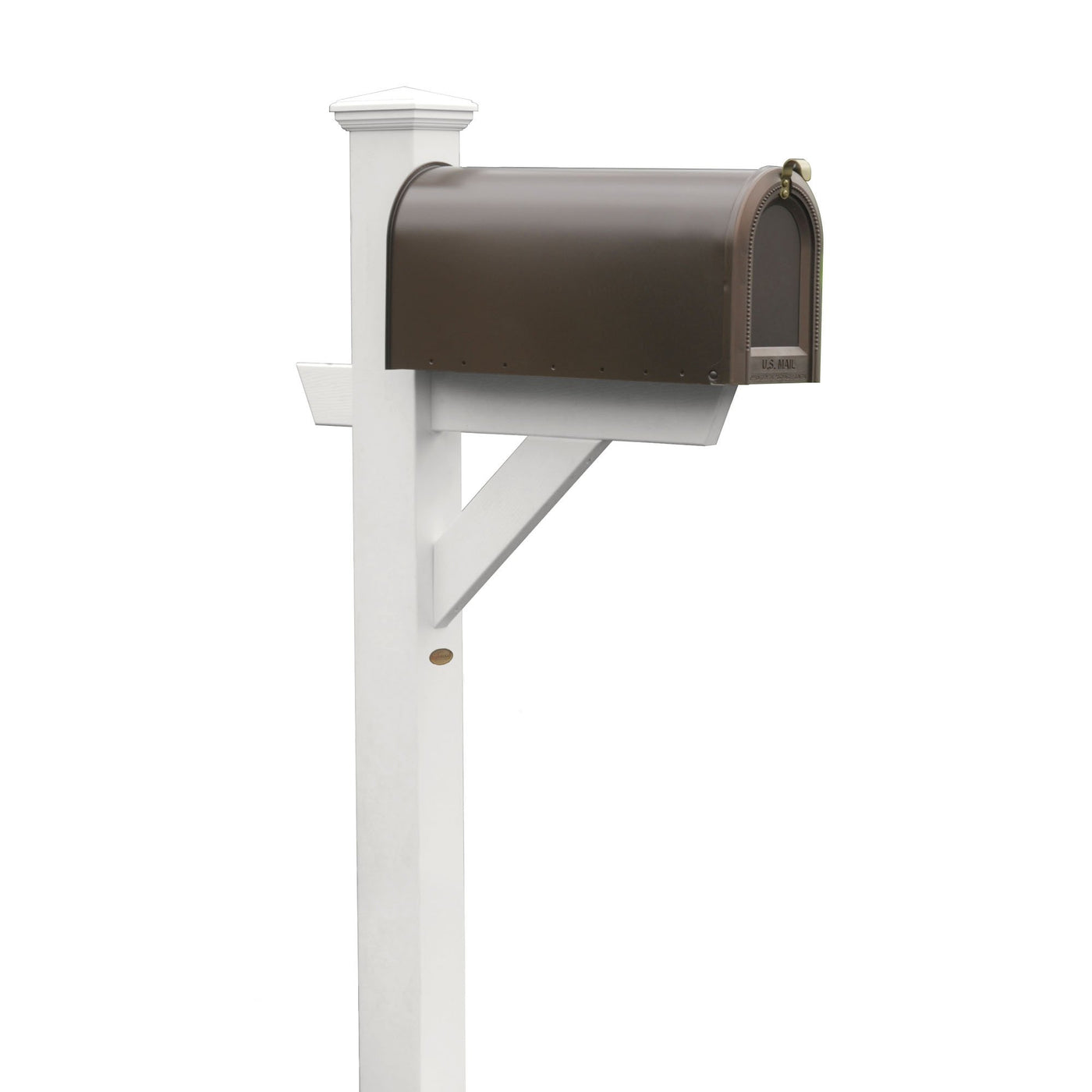 Refurbished Hazleton Mailbox Post Highwood USA White 
