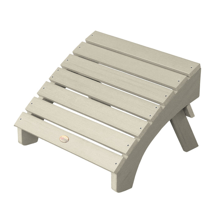 Refurbished Folding Adirondack Ottoman Highwood USA Whitewash 