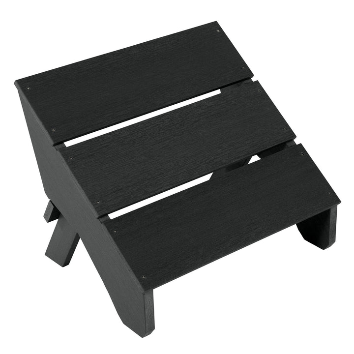 Italica modern ottoman in Black 