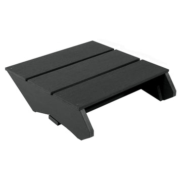 Black folded Italica Modern Ottoman 