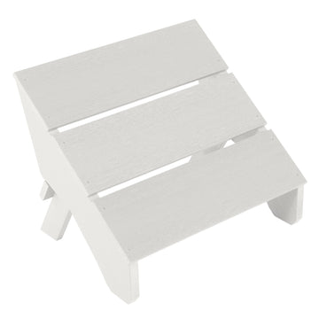 Italica Modern Ottoman in White