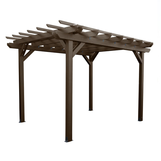 Bodhi 10' x 10' Pergola Highwood USA Weathered Acorn 