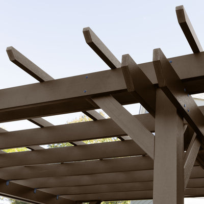 Bodhi 10’ x 10’ DIY Pergola with 4’ Lehigh Porch Swing Highwood USA 