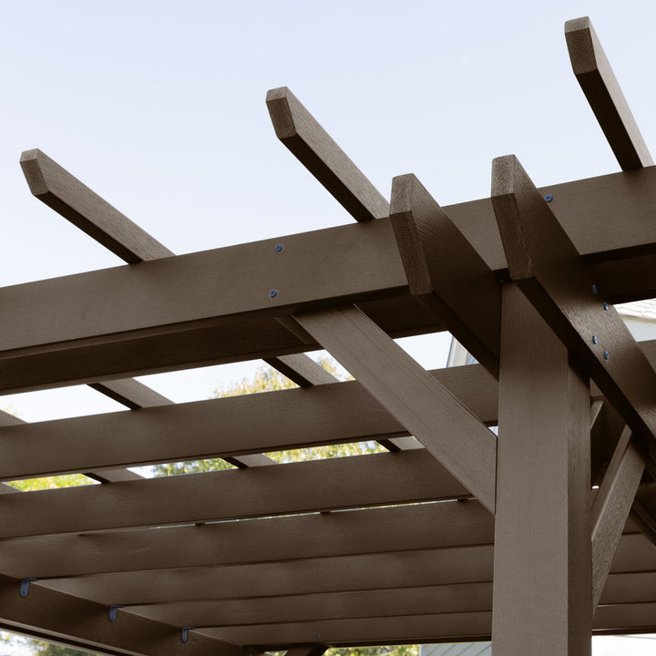 Bodhi 10’ x 12’ DIY Pergola with 4’ Weatherly Porch Swing Highwood USA 