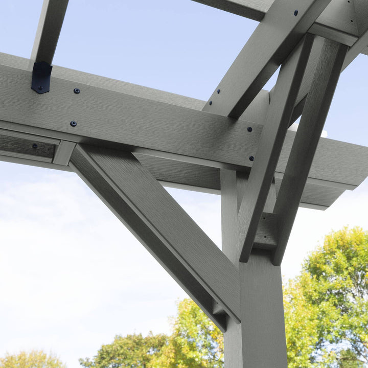 Bodhi 10’ x 12’ DIY Pergola with 4’ Lehigh Porch Swing Highwood USA 