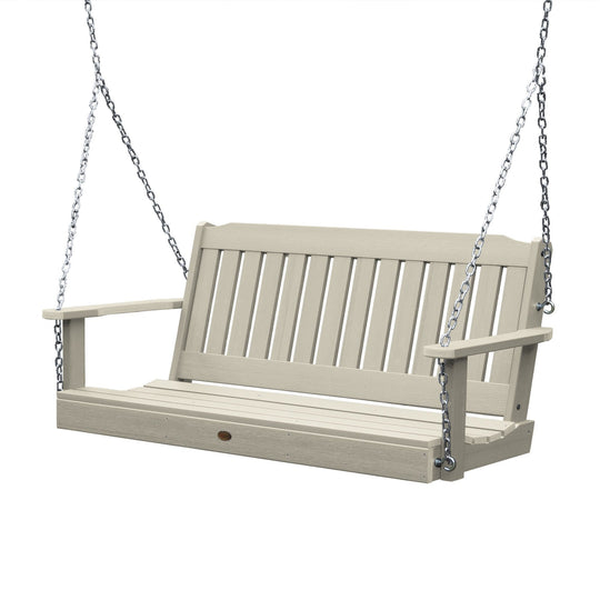 Refurbished Lehigh Porch Swing Highwood USA Whitewash 5 