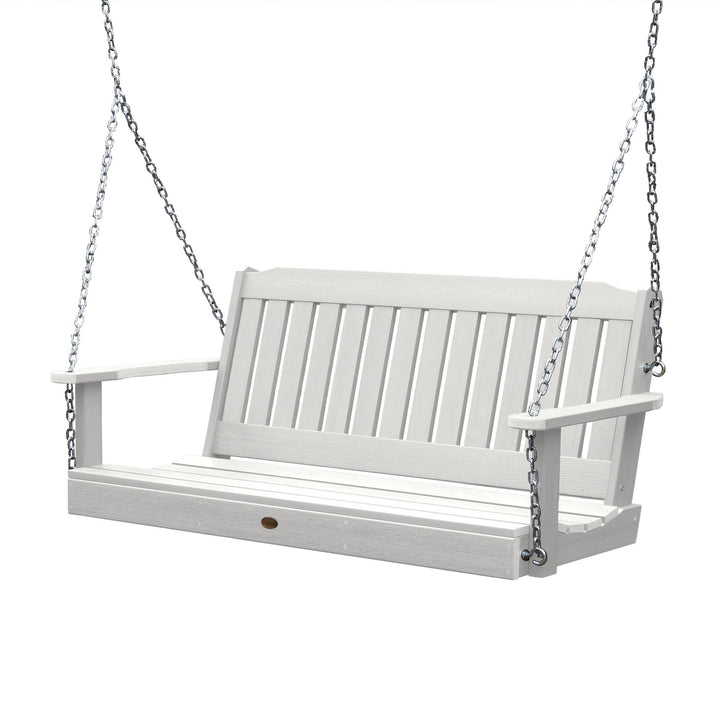 Refurbished Lehigh Porch Swing Highwood USA White 4 