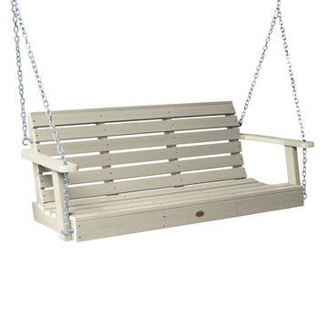 Refurbished Weatherly Porch Swing 5ft Highwood USA Nantucket Blue 