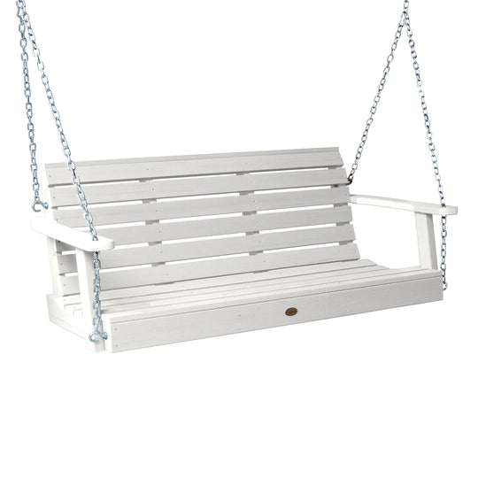 Refurbished Weatherly Porch Swing 5ft Highwood USA White 