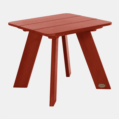 Italica Modern side table in Rustic Red