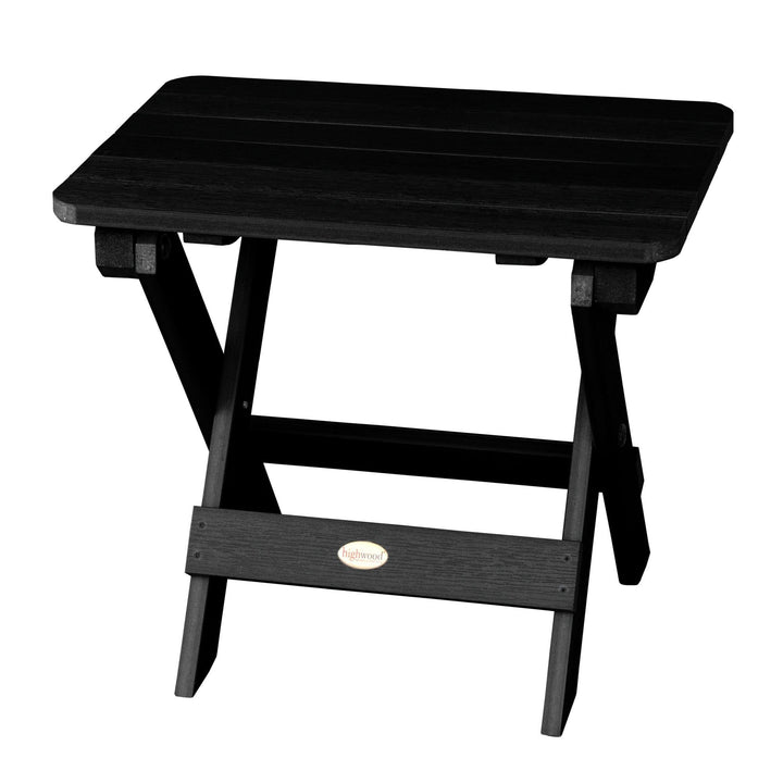Refurbished Folding Adirondack Side Table Highwood USA Black 