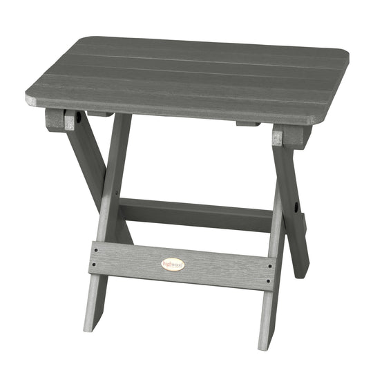 Refurbished Folding Adirondack Side Table Highwood USA Coastal Teak 