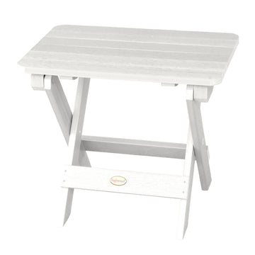 Refurbished Folding Adirondack Side Table Highwood USA White 