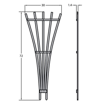 Refurbished Hartford Fan Trellis Highwood USA 